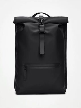 RAINS Rolltop Rucksack NEW Black